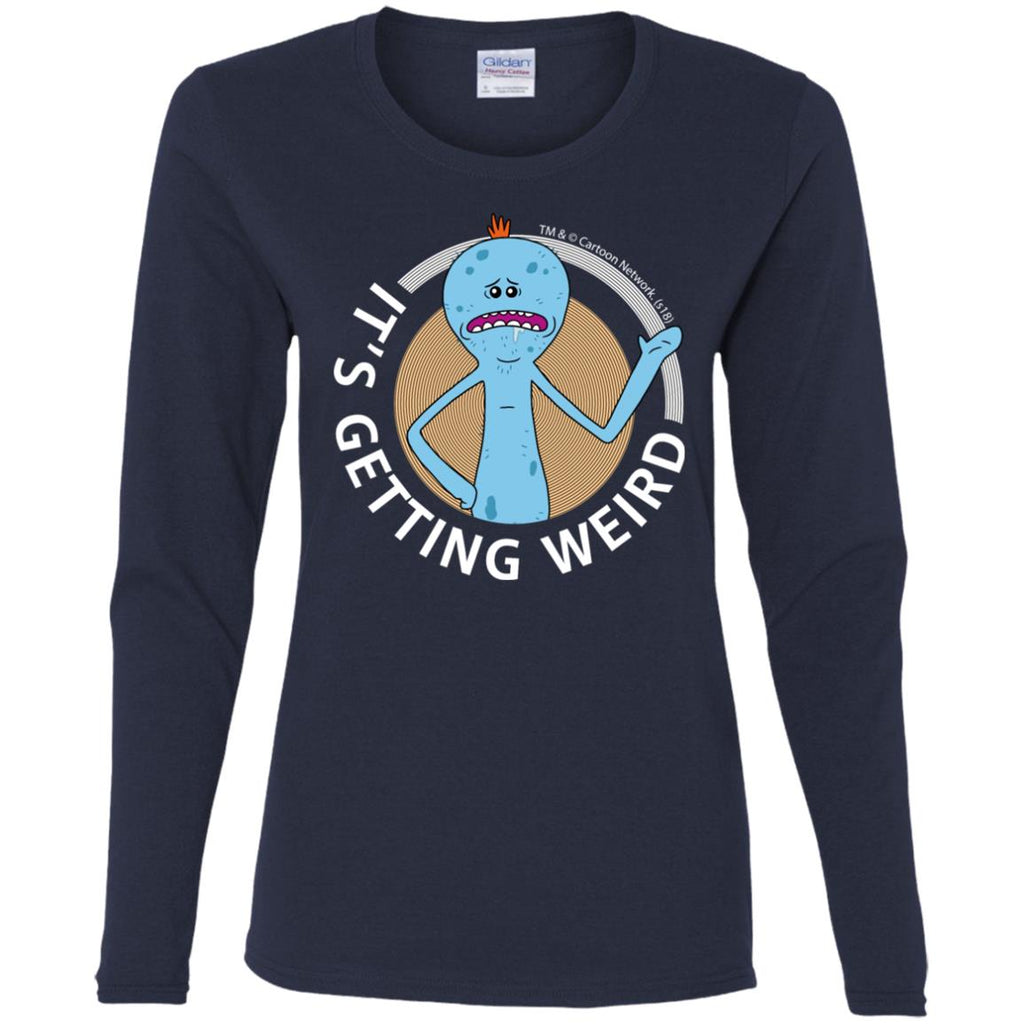 Rick And Morty Mr Meeseeks It's Getting Weird Mug Women Long Sleeve Shirt