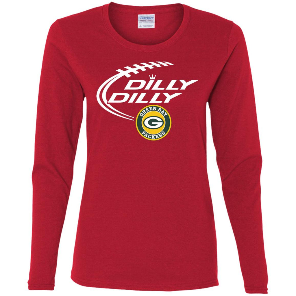Dilly Dilly Green Bay Packers Nfl Football Women Long Sleeve Shirt