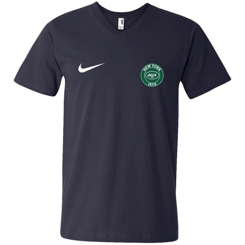 Nike New York Jets Nfl Football Men V-Neck T-Shirt