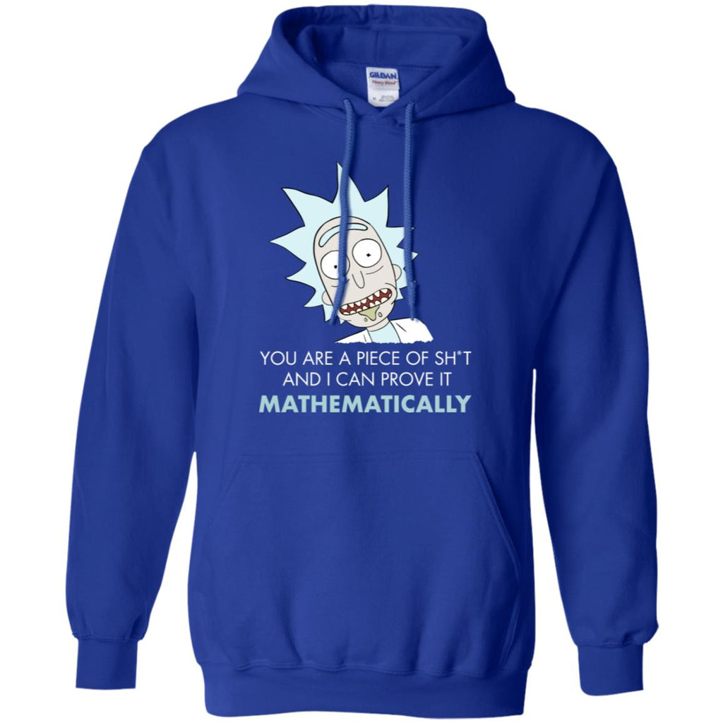 Rick And Morty Mathematical Proof Quote Men Pullover Hoodie