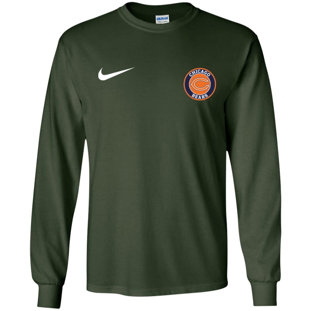 Nike Chicago Bears Nfl Football Men Long SLeeve Shirt
