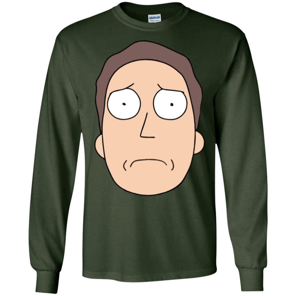 Rick And Morty Jerry Smith Men Long SLeeve Shirt