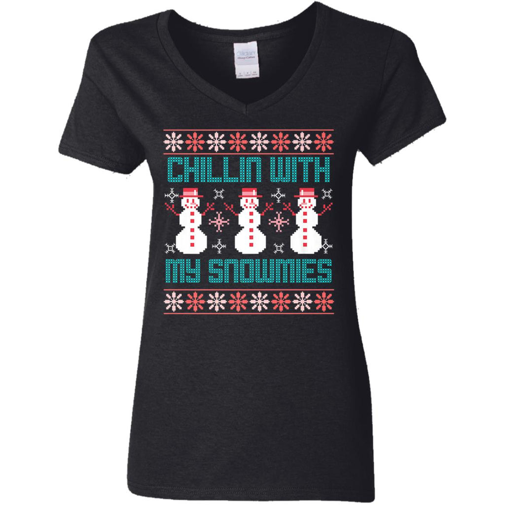 Fun Ugly Christmas Style Women V-Neck T-Shirt