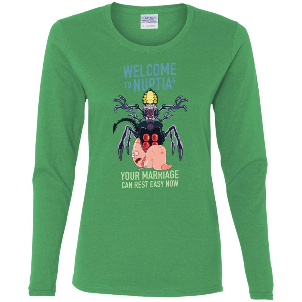 Rick And Morty Welcome To Nuptia Women Long Sleeve Shirt