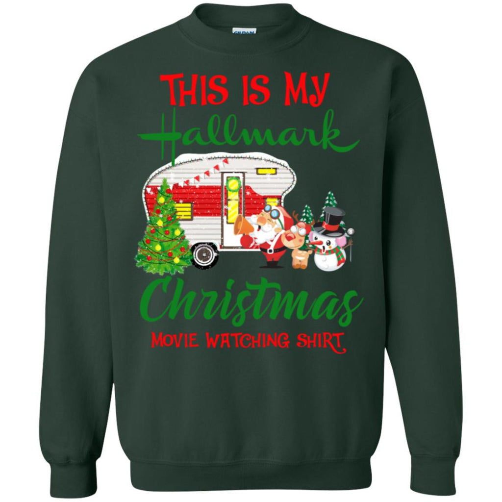This Is My Hallmark Christmas Movie Watching Unisex Crewneck Pullover Sweatshirt