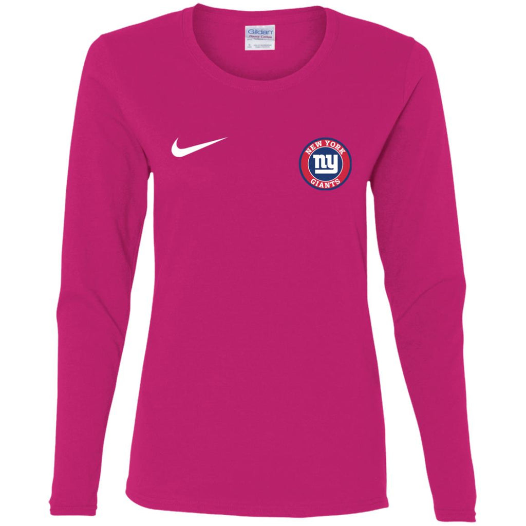 Nike New York Giants Nfl Football Women Long Sleeve Shirt