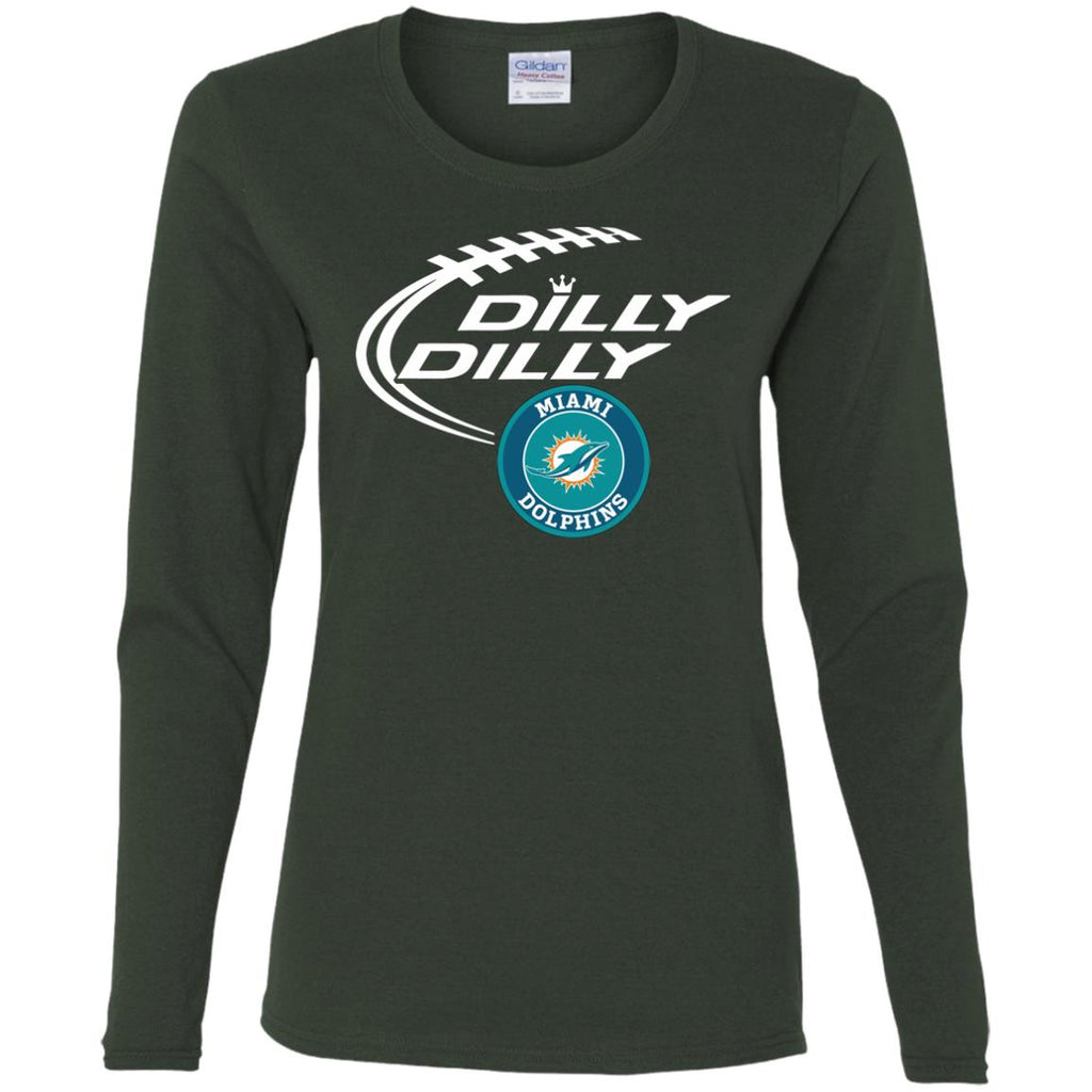 Dilly Dilly Miami Dolphins Nfl Football Women Long Sleeve Shirt