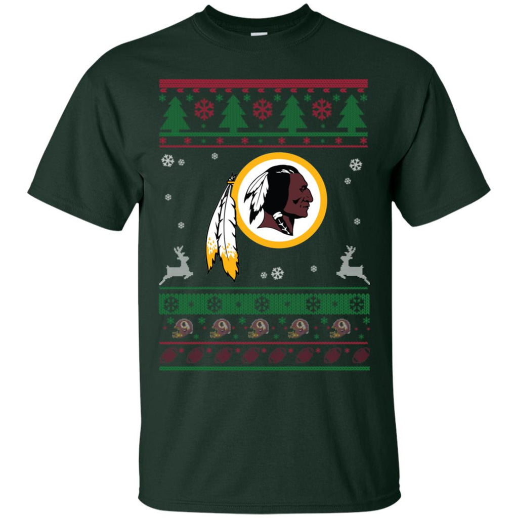 Washington Redskins Logo Football Teams Ugly Christmas Sweater Men T-Shirt