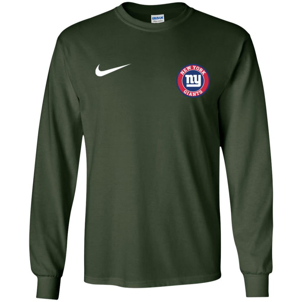 Nike New York Giants Nfl Football Men Long SLeeve Shirt