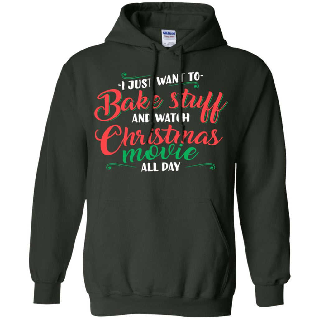 I Just Want To Bake Stuff And Watch Christmas Movies Men Pullover Hoodie