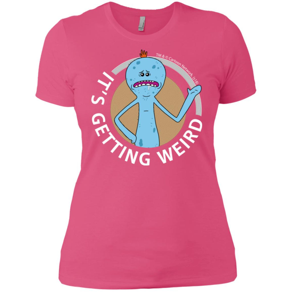 Rick And Morty Mr Meeseeks It's Getting Weird Mug Women T-Shirt