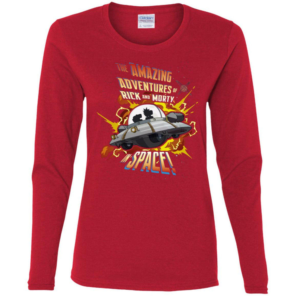 Rick And Morty Amazing Adventures In Space Women Long Sleeve Shirt