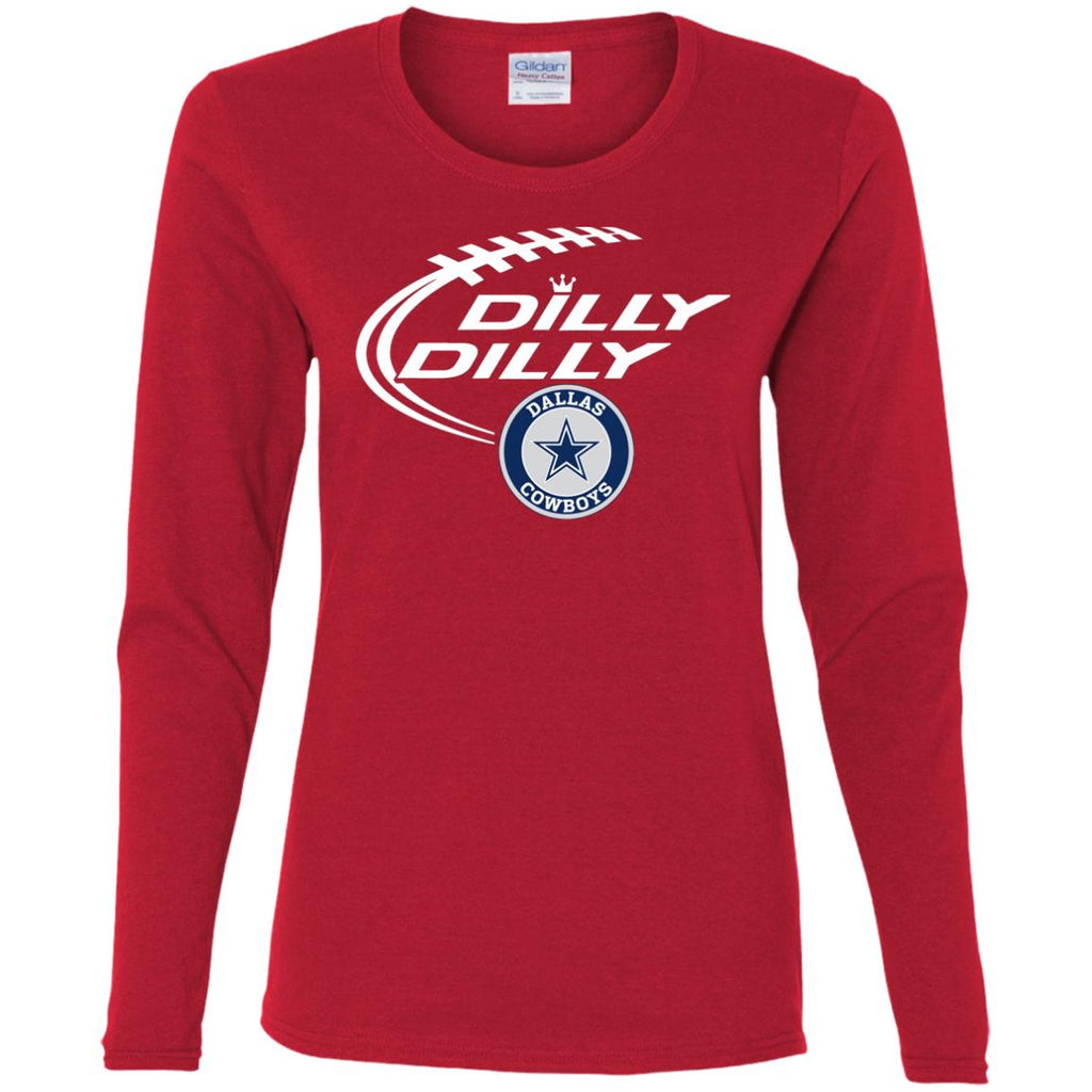 Dilly Dilly Dallas Cowboys Nfl Football Women Long Sleeve Shirt