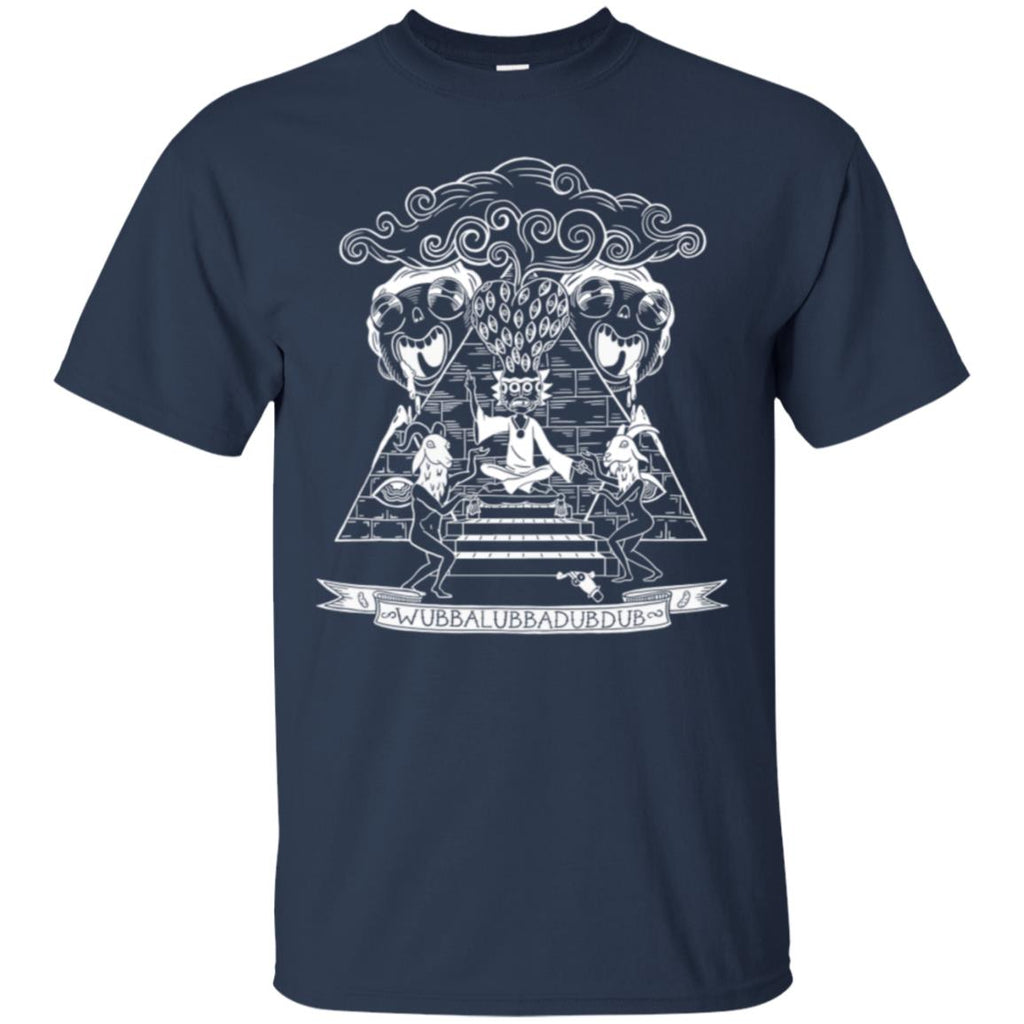 Rick And Morty Wubba Lubba Dub Dub Pyramid Men T-Shirt