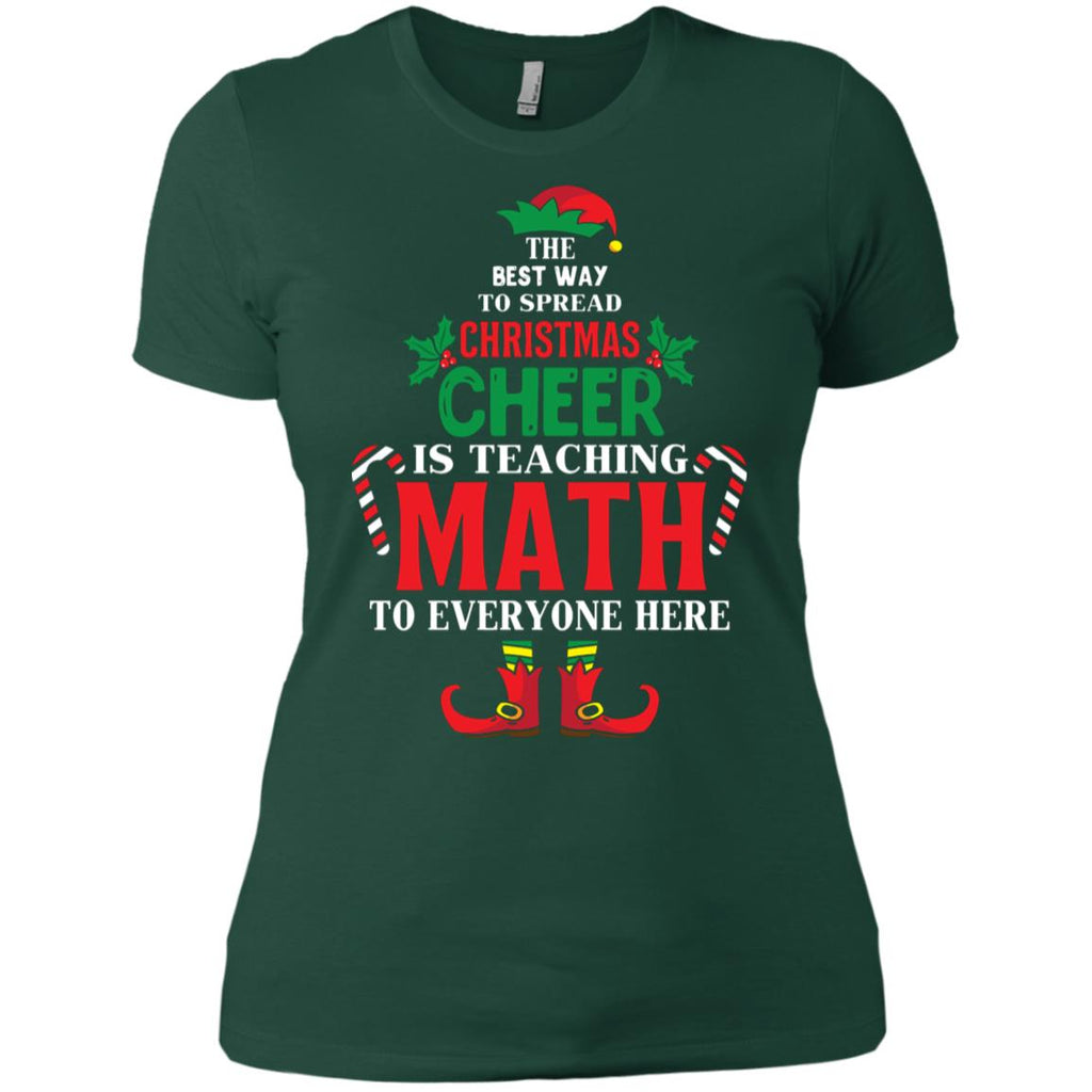 Christmas Cheer Is Teaching Math Women T-Shirt