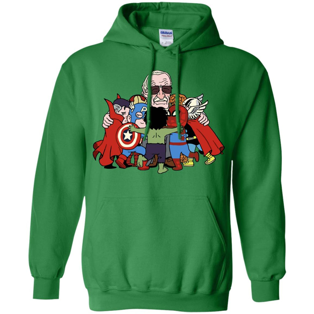 Stan Lee Shirt - Father Of Super Heroes Men Pullover Hoodie