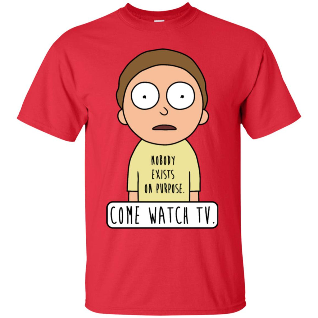 Rick And Morty Come Watch Tv Quote Men T-Shirt