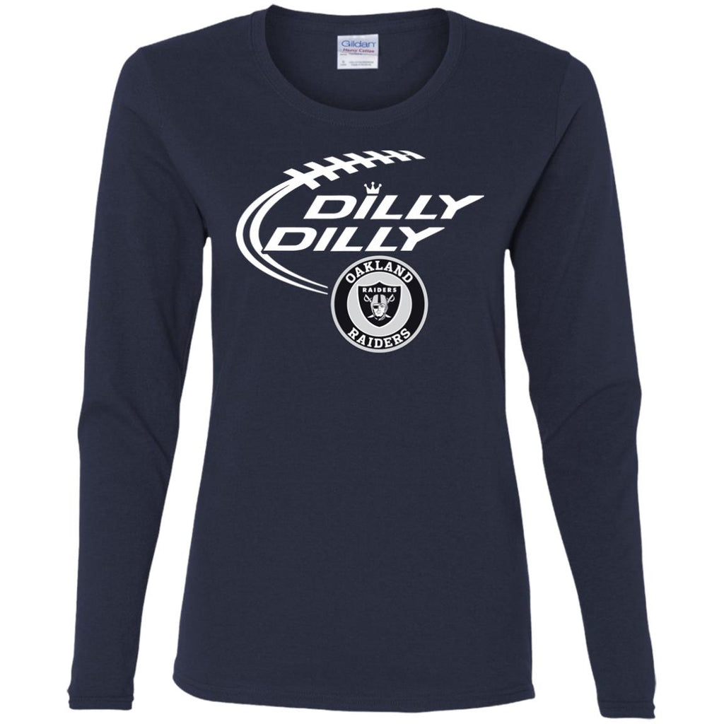 Dilly Dilly Oakland Raiders Nfl Football Women Long Sleeve Shirt