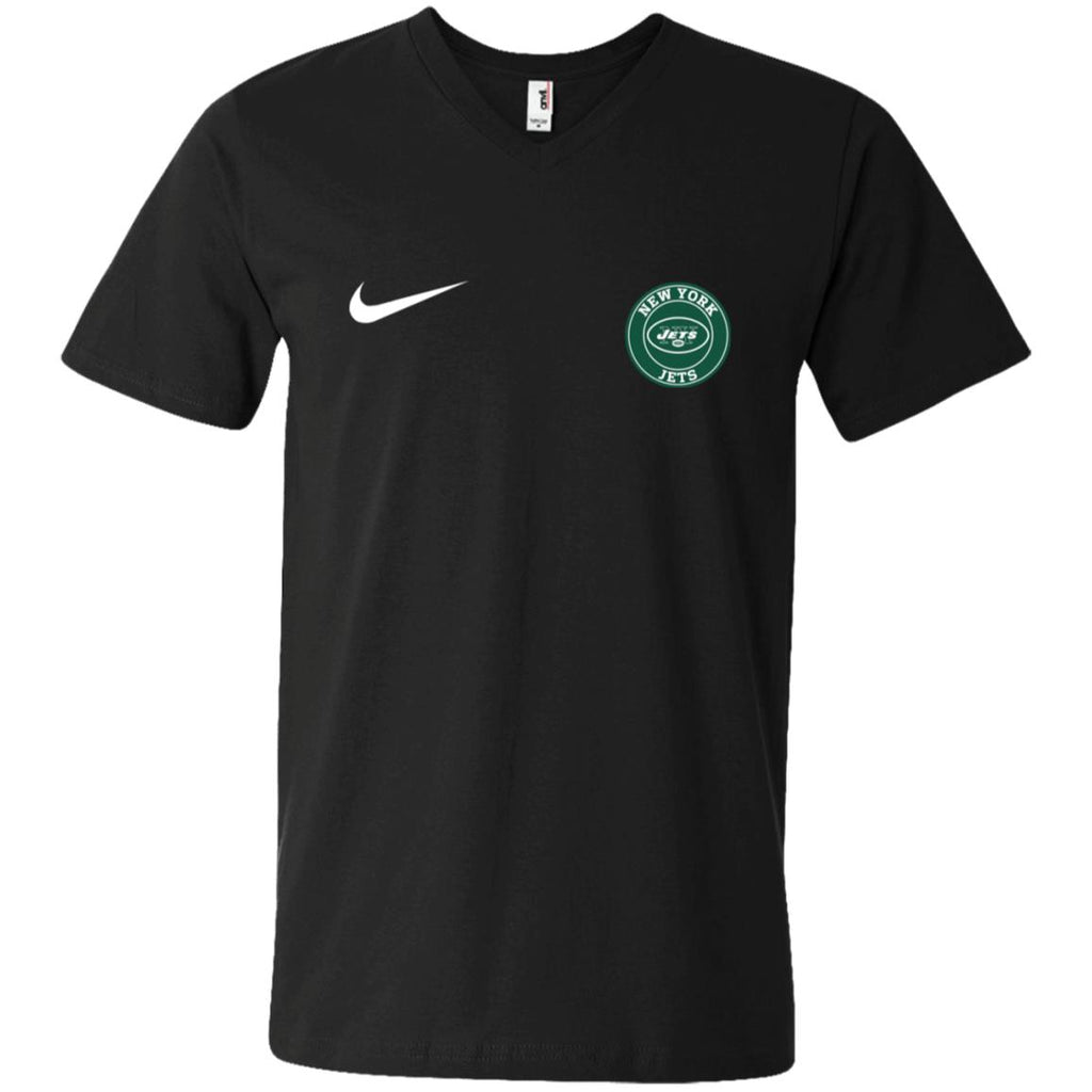 Nike New York Jets Nfl Football Men V-Neck T-Shirt
