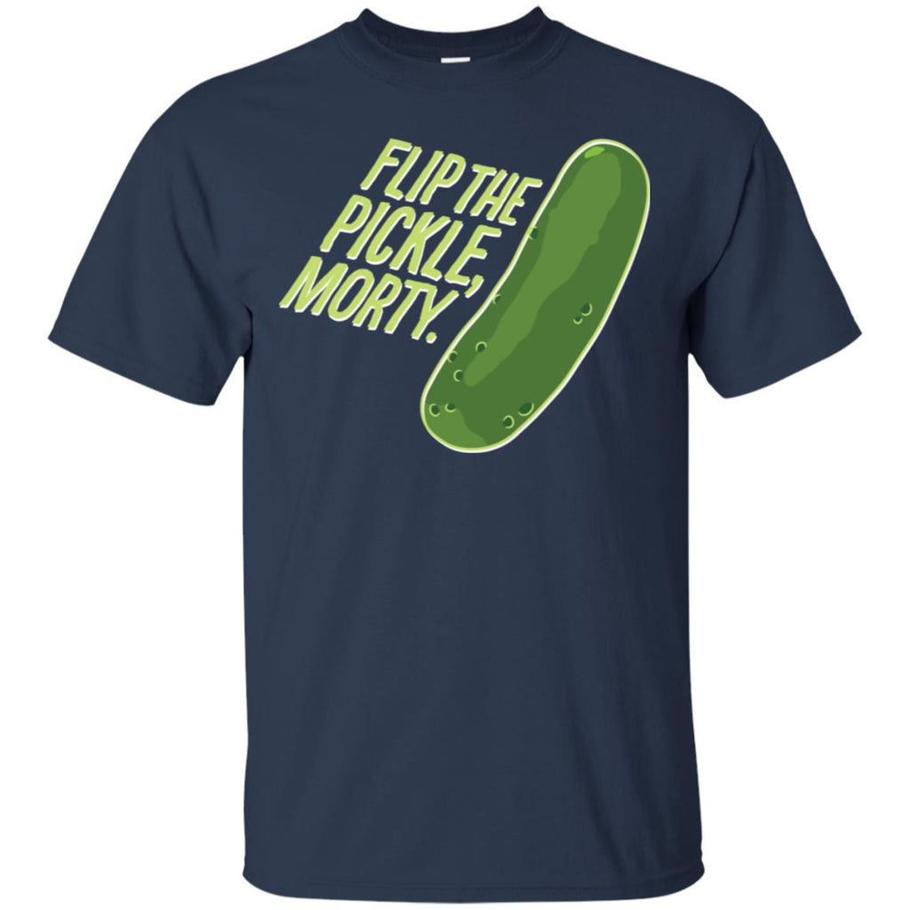 Rick And Morty Flip The Pickle Quote Men T-Shirt