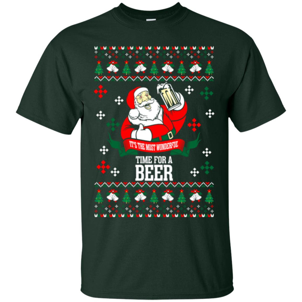 It's The Most Wonderful Time For A Beer Ugly Christmas Men T-Shirt