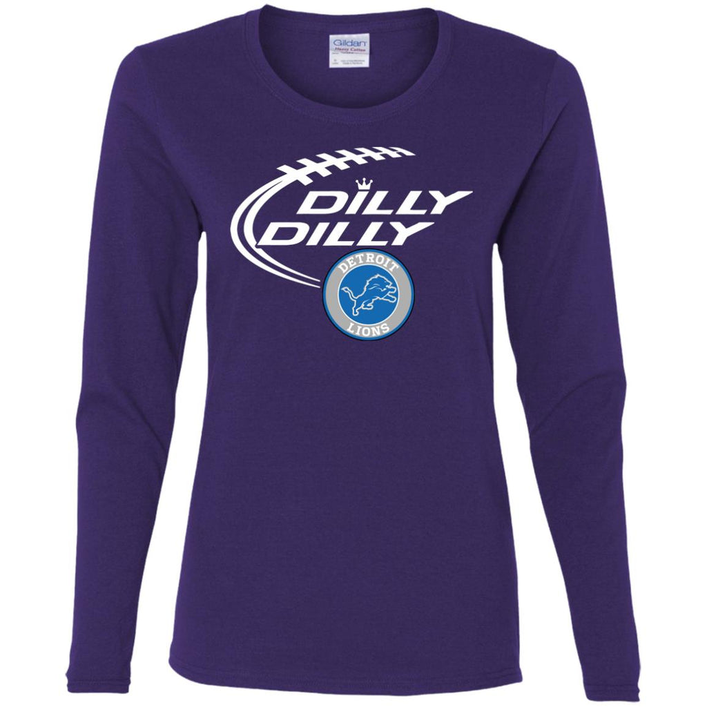 Dilly Dilly Destroit Lions Nfl Football Women Long Sleeve Shirt