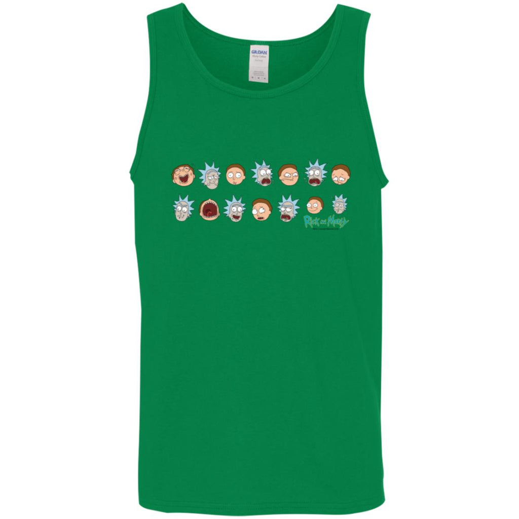 Rick And Morty Expressions Men Tank Top