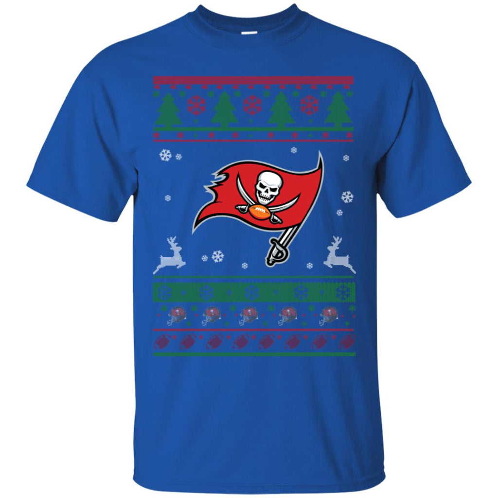 Tampa Bay Buccaneers Logo Football Teams Ugly Christmas Sweater Men T-Shirt