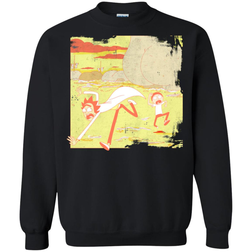 Rick And Morty Escape From Buttworld Unisex Crewneck Pullover Sweatshirt