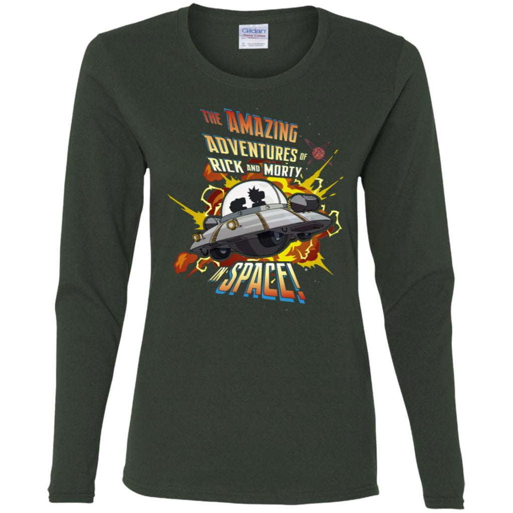 Rick And Morty Amazing Adventures In Space Women Long Sleeve Shirt