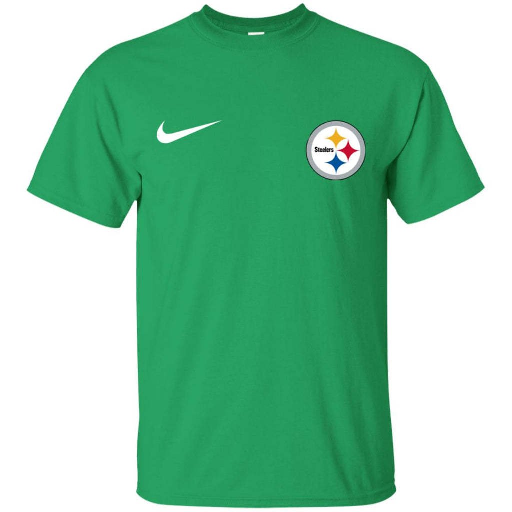 Nike Pittsburgh Steelers Logo Nfl Football Men T-Shirt