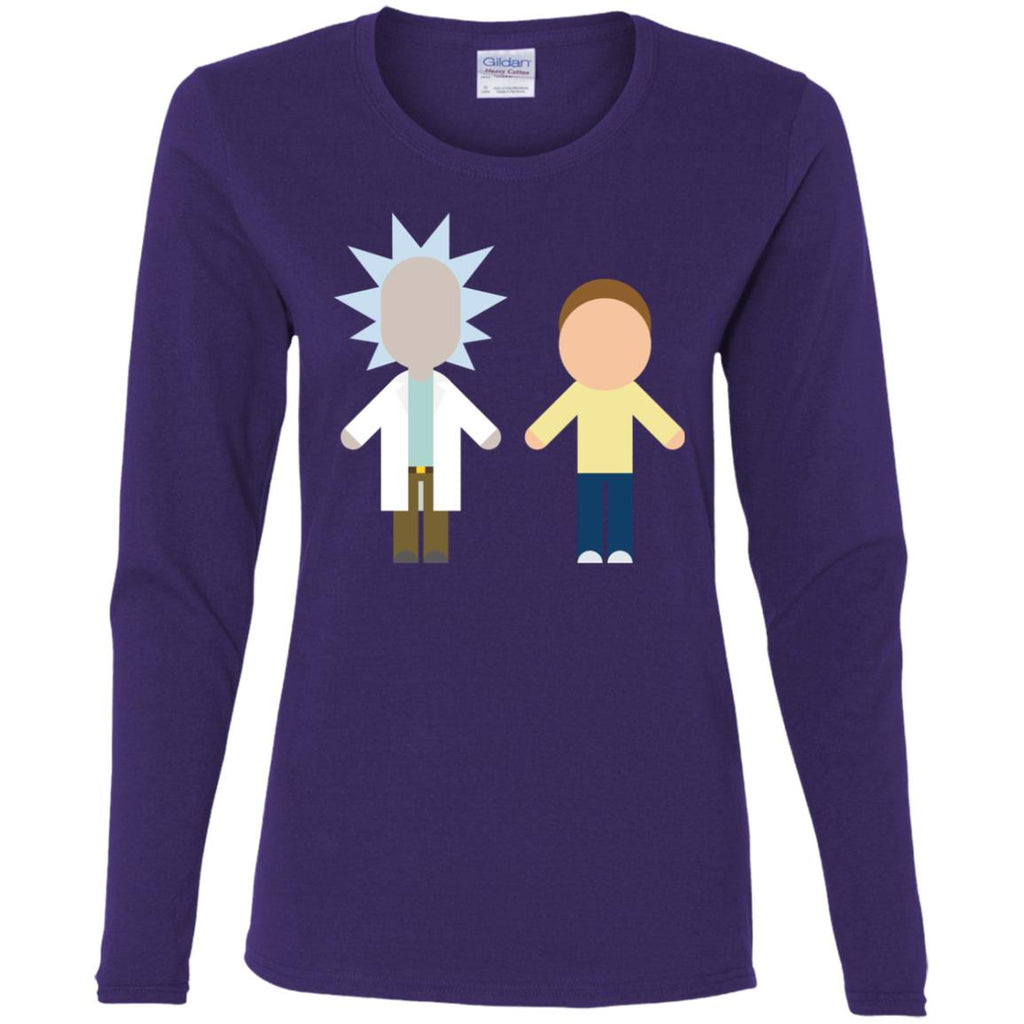 Rick And Morty Chibi Style Women Long Sleeve Shirt