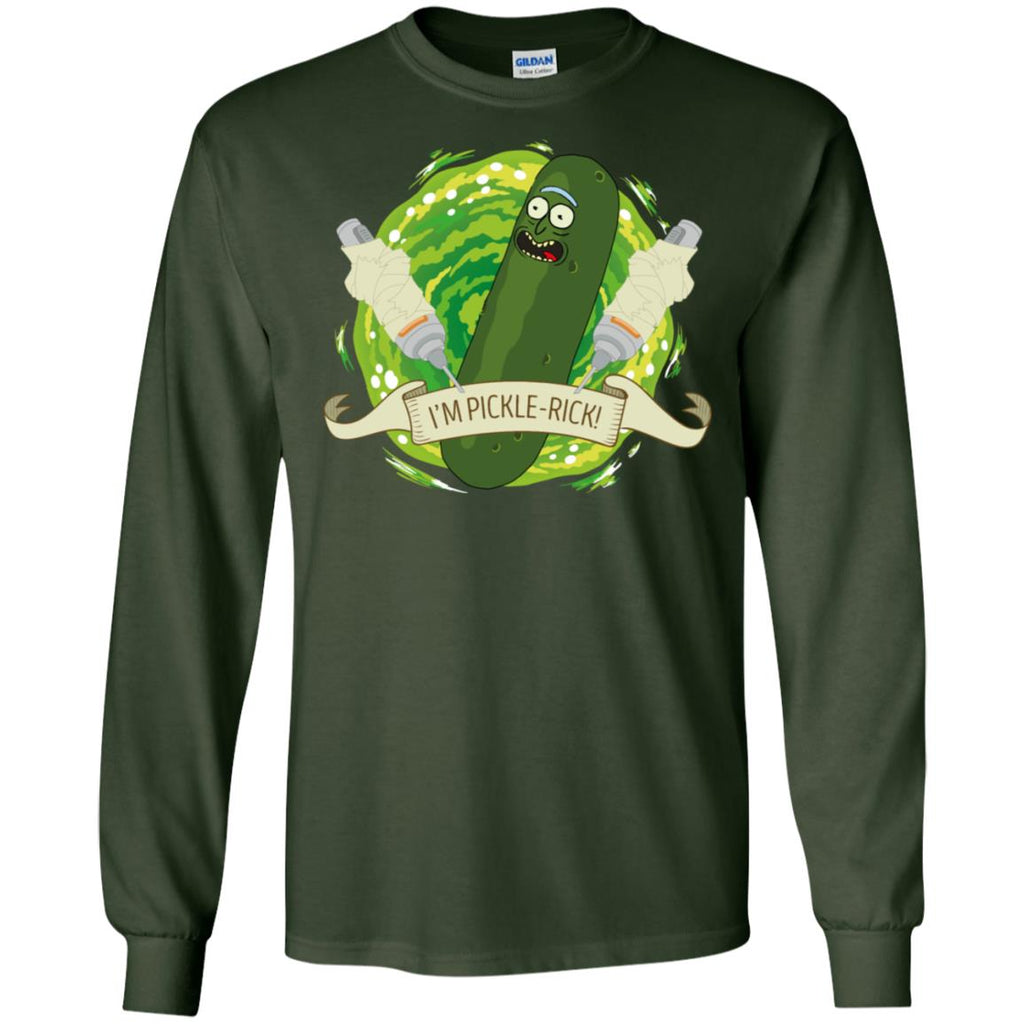 Rick And Morty I'm Pickle Rick Men Long SLeeve Shirt