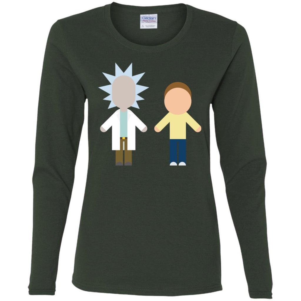 Rick And Morty Chibi Style Women Long Sleeve Shirt