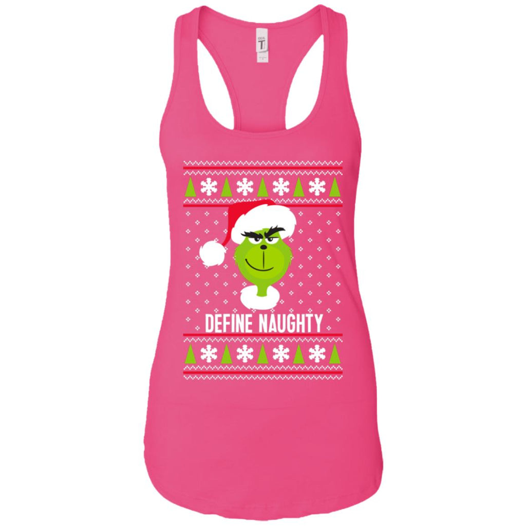 Dr. Seuss The Grinch Naughty Grinch Christmas Sweatshirt Women Tank