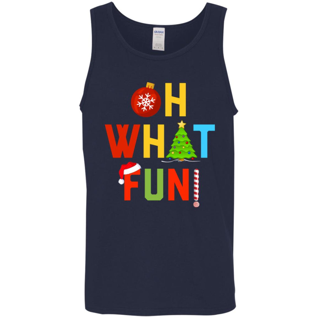 Oh What Fun Merry Christmas Men Tank Top