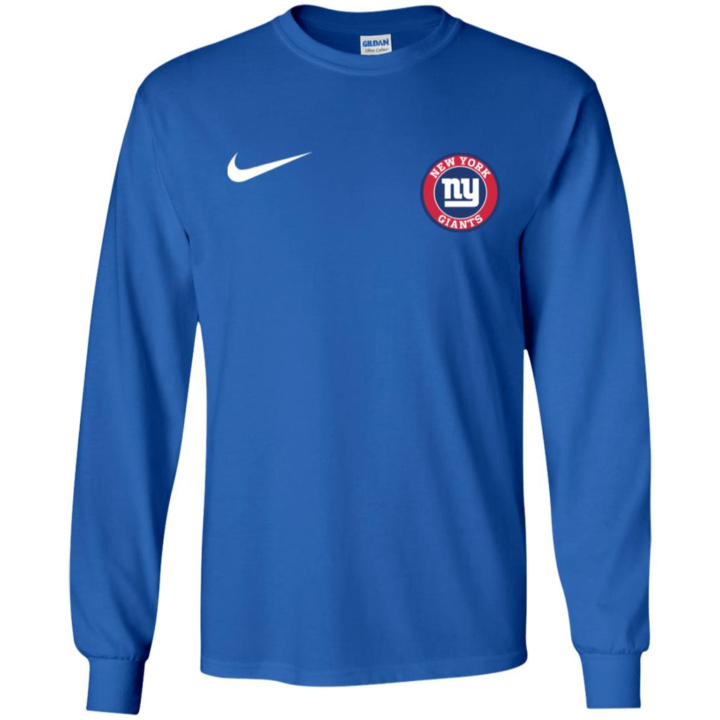 Nike New York Giants Nfl Football Men Long SLeeve Shirt