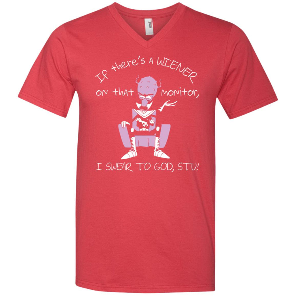 Rick And Morty If There's A Wiener Men V-Neck T-Shirt