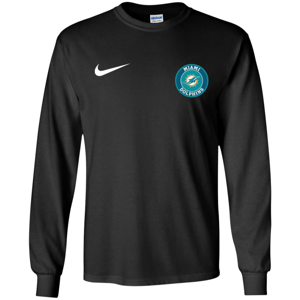 Nike Miami Dolphins Nfl Football Men Long SLeeve Shirt