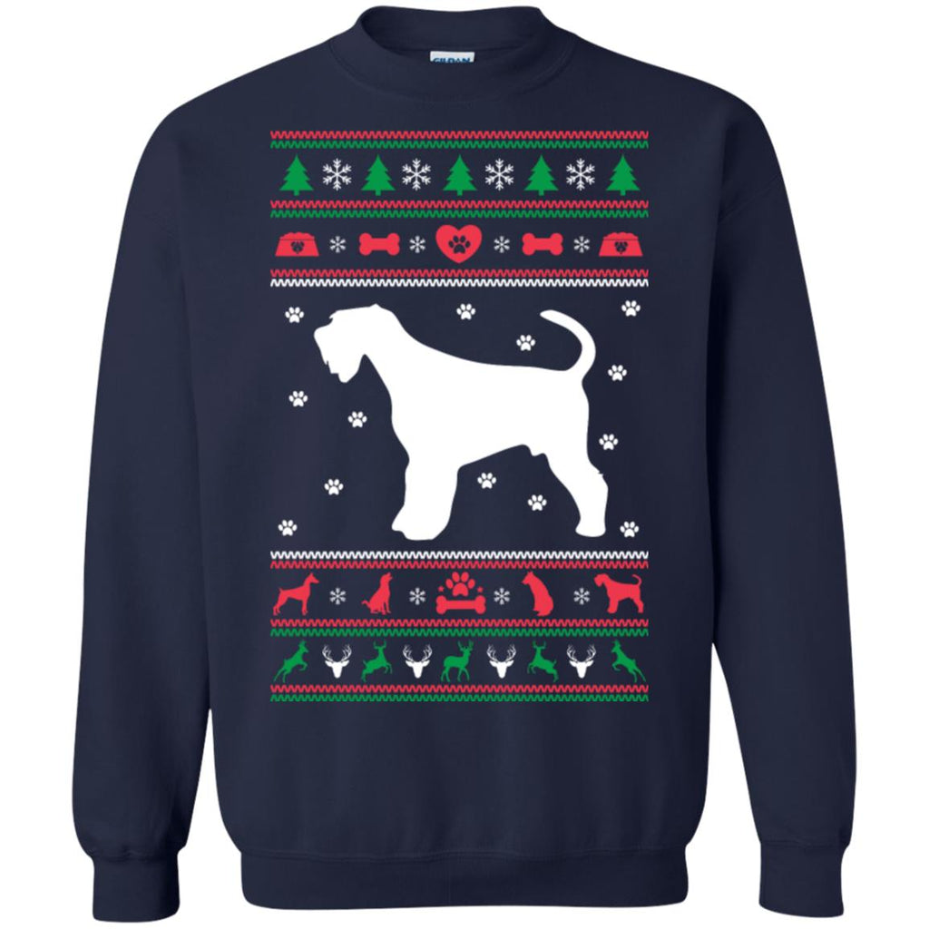 Christmas Airedale Dog Unisex Crewneck Pullover Sweatshirt