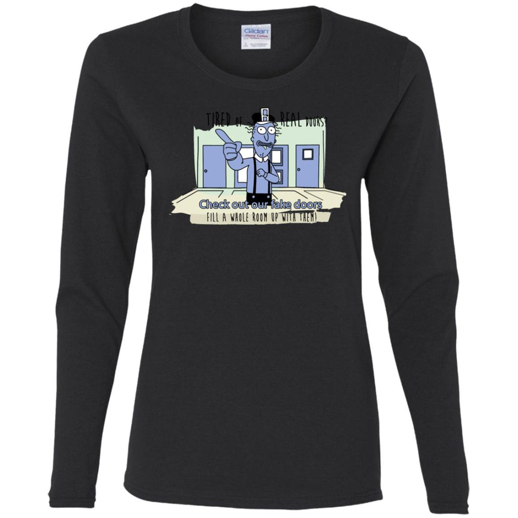 Rick And Morty - Fake Doors Room Women Long Sleeve Shirt