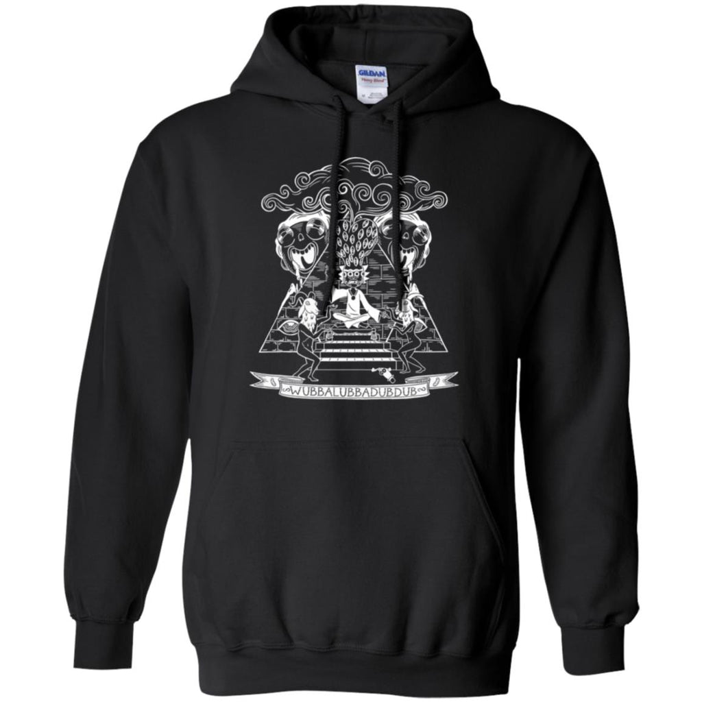 Rick And Morty Wubba Lubba Dub Dub Pyramid Men Pullover Hoodie