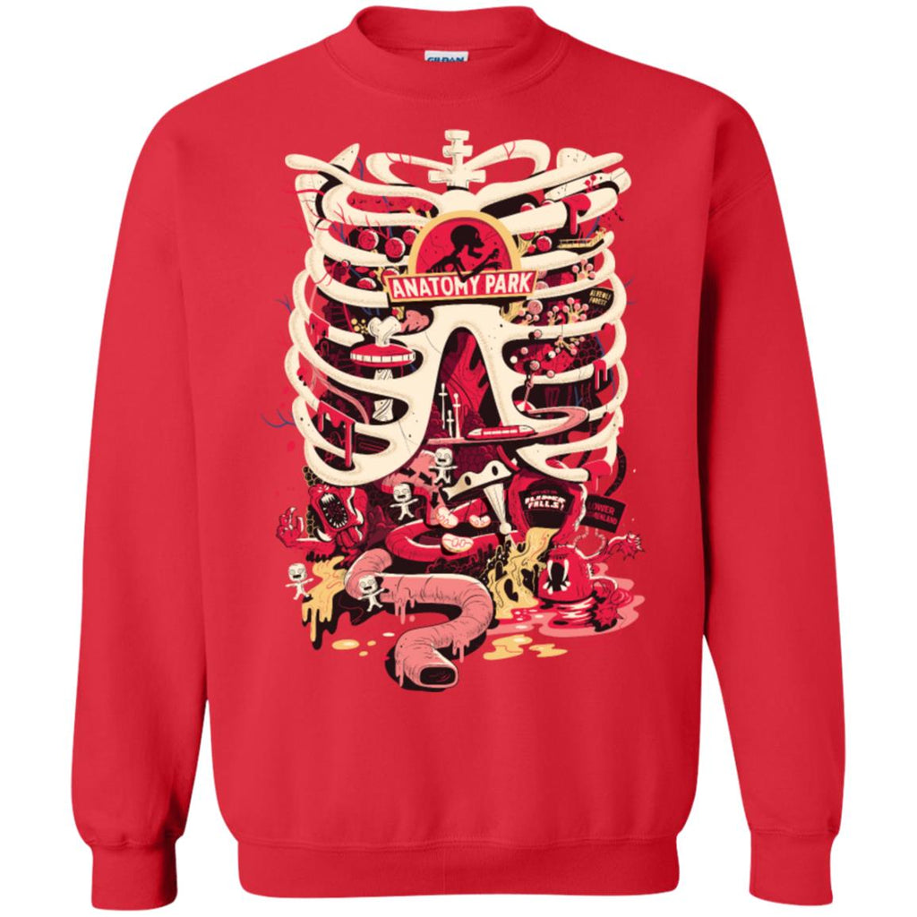 Rick And Morty Anatomy Park Skeleton Unisex Crewneck Pullover Sweatshirt