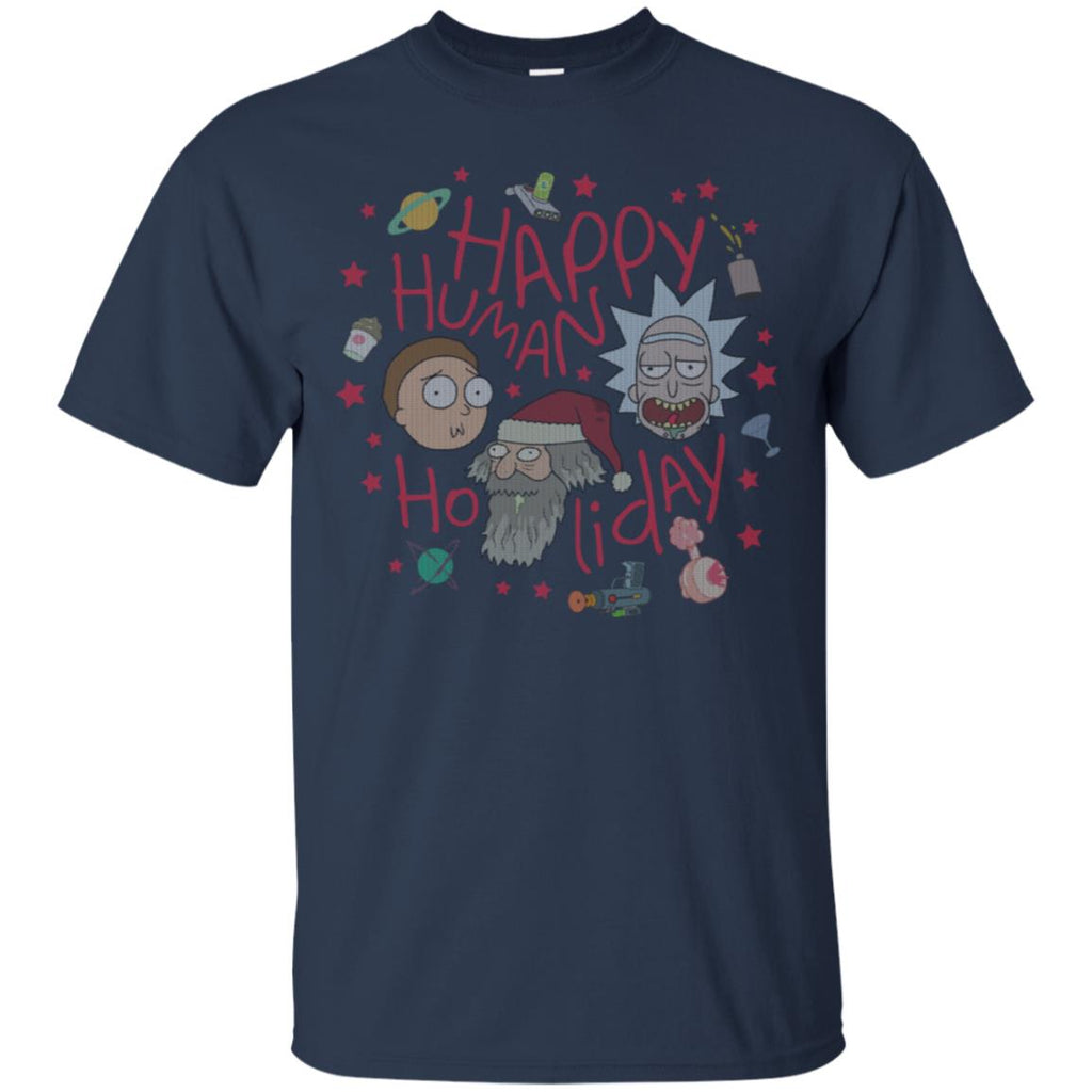 Rick And Morty Happy Human Holiday Jumper Men T-Shirt