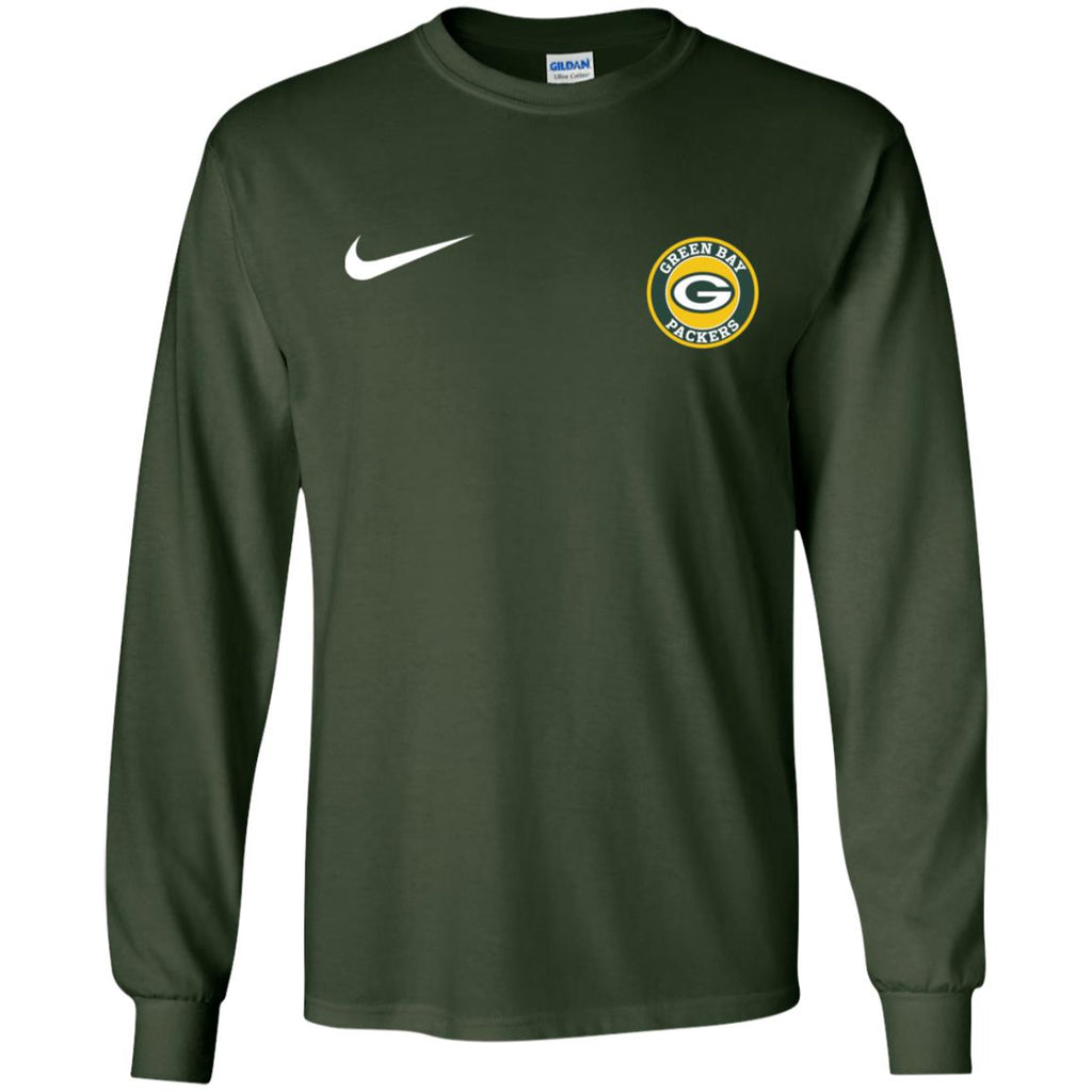 Nike Green Bay Packers Nfl Football Men Long SLeeve Shirt