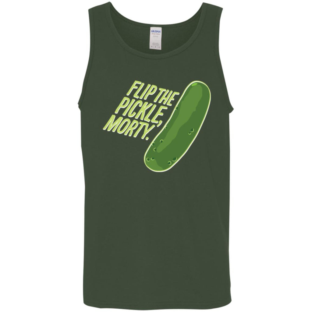 Rick And Morty Flip The Pickle Quote Men Tank Top