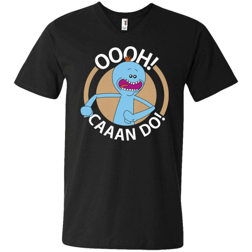 Rick And Morty Mr Meeseeks Oooh Caaan Do Men V-Neck T-Shirt