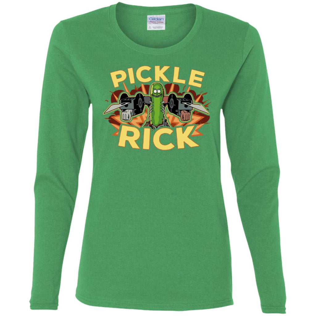 Rick And Morty Pickle Rick Women Long Sleeve Shirt