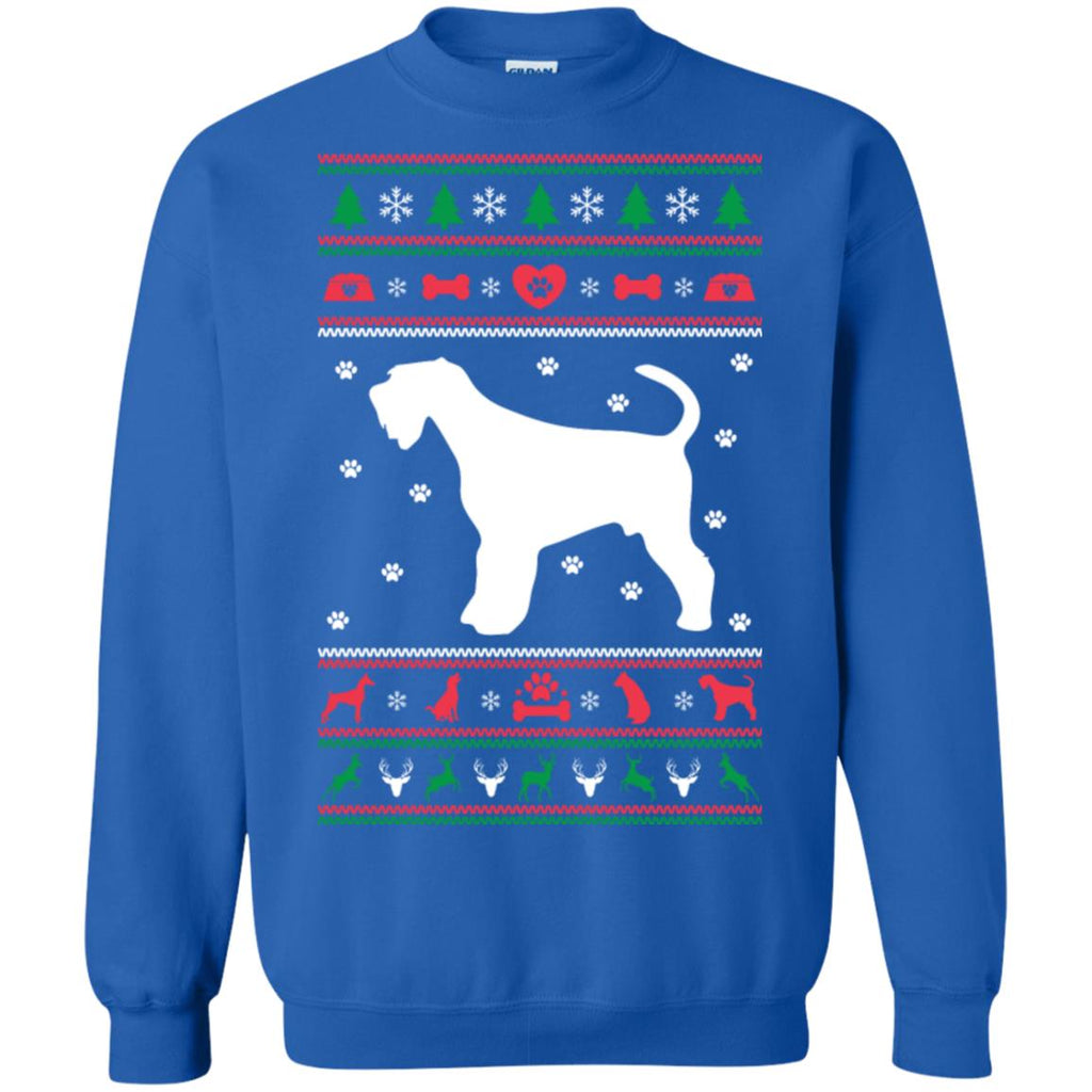 Christmas Airedale Dog Unisex Crewneck Pullover Sweatshirt