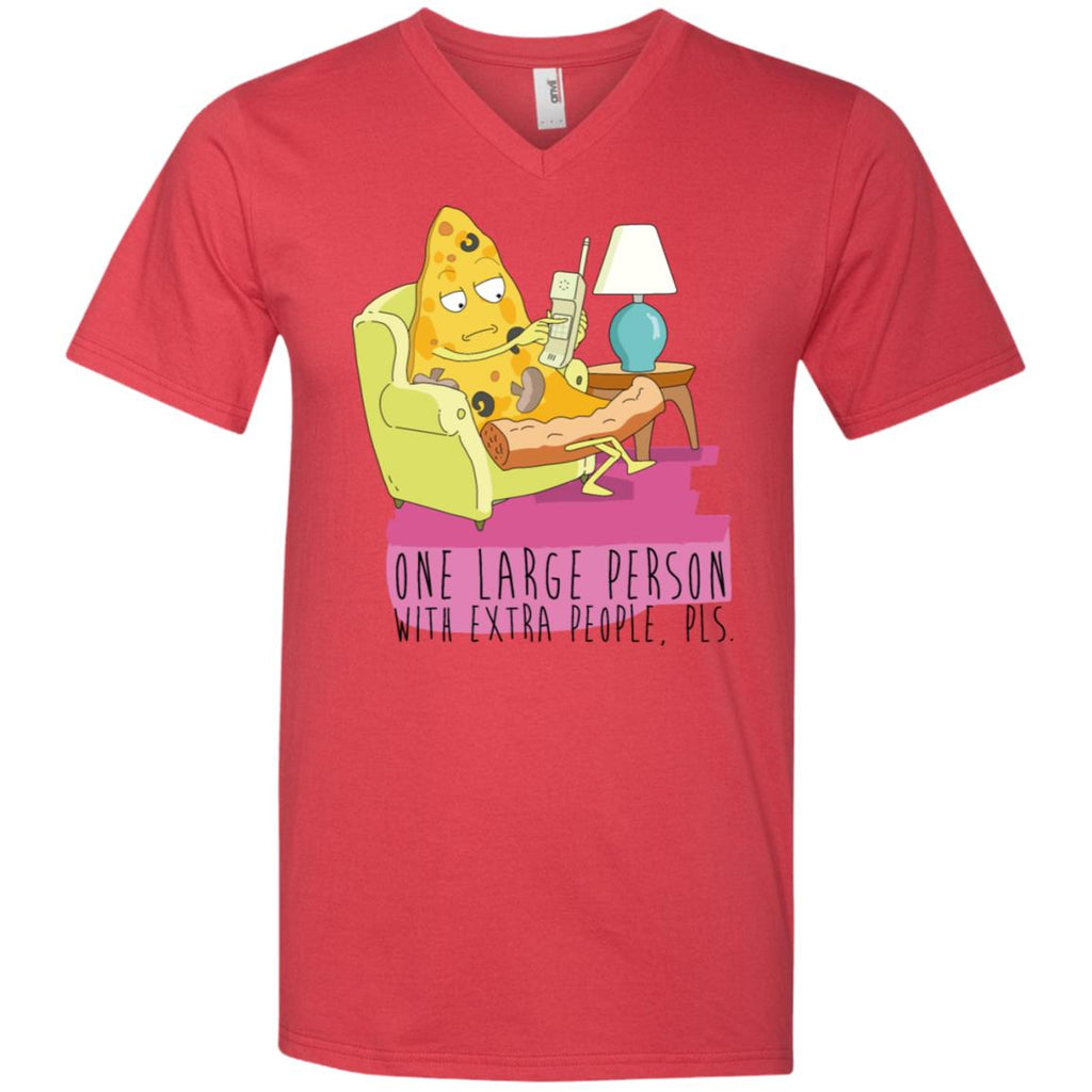 Rick And Morty Large Person With Extra People Men V-Neck T-Shirt